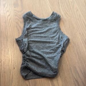 Lululemon Athletica Gray Ruched Tank Top